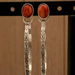Orecchini Vintage Onice Boho Chic, immagine 2 - Emma e Gemma