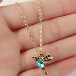 Collana Colibrì in Smalto e Zirconia - Emma e Gemma