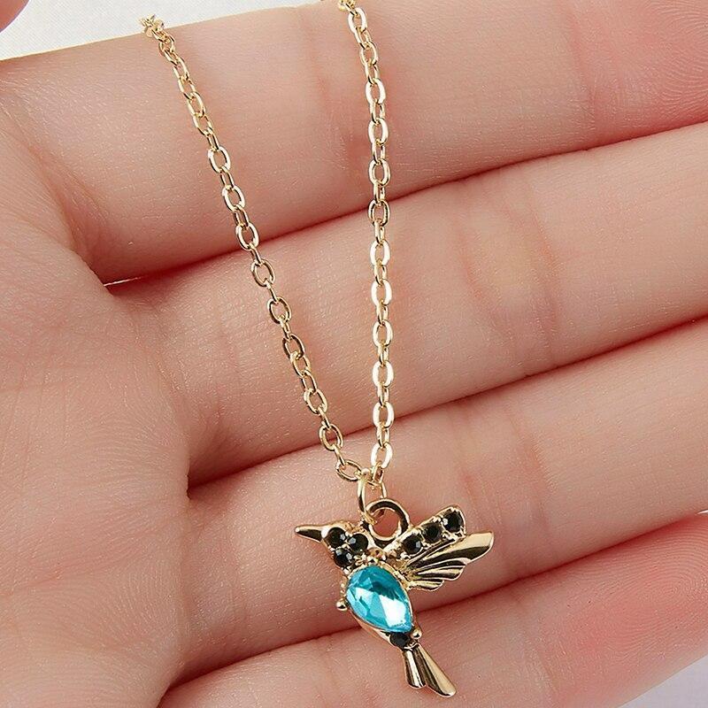 Collana Colibrì in Smalto e Zirconia - Emma e Gemma