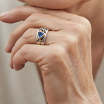 Anello di Cristallo Blu Vintage, immagine 3 - Emma e Gemma