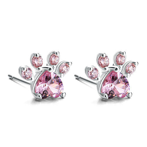 Set di Gioielli con Zampa in Oro Rosa – 4 Pezzi con Cuore in Zirconia (Anello, Collana, Orecchini, Bracciale), immagine 6 - Emma e Gemma