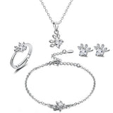 Set di Gioielli con Zampa in Oro Rosa – 4 Pezzi con Cuore in Zirconia (Anello, Collana, Orecchini, Bracciale), immagine 13 - Emma e Gemma
