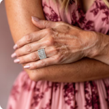 Anello in Zirconia Vintage a Strati, immagine 2 - Emma e Gemma