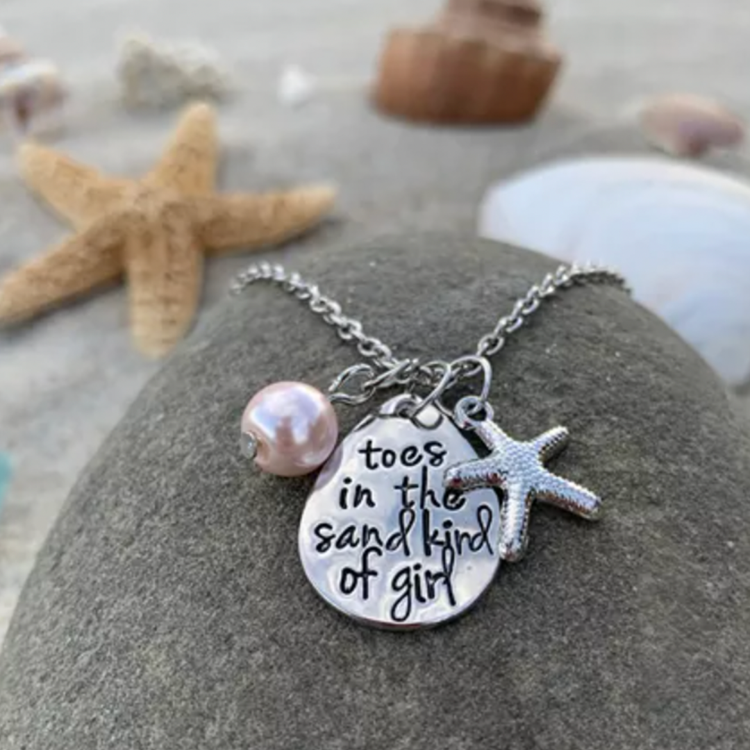 Collana Piedi nella Sabbia in Argento - Emma e Gemma