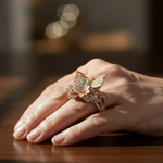 Anello Floreale Vintage Oro Brimhaven, immagine 3 - Emma e Gemma