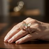 Anello Floreale Vintage Oro Brimhaven, immagine 3 - Emma e Gemma