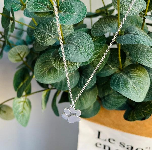 Collana Elegante con Zampa d'Argento – Acciaio Inossidabile, immagine 2 - Emma e Gemma
