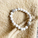 Bracciale in Pietra Naturale con Charm a Zampa e Cuore – Design Fatti a Mano - Emma e Gemma