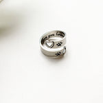 Anello Regolabile con Zampa e Cuore – Acciaio Inossidabile, immagine 3 - Emma e Gemma