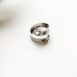 Anello Regolabile con Zampa e Cuore – Acciaio Inossidabile, immagine 3 - Emma e Gemma