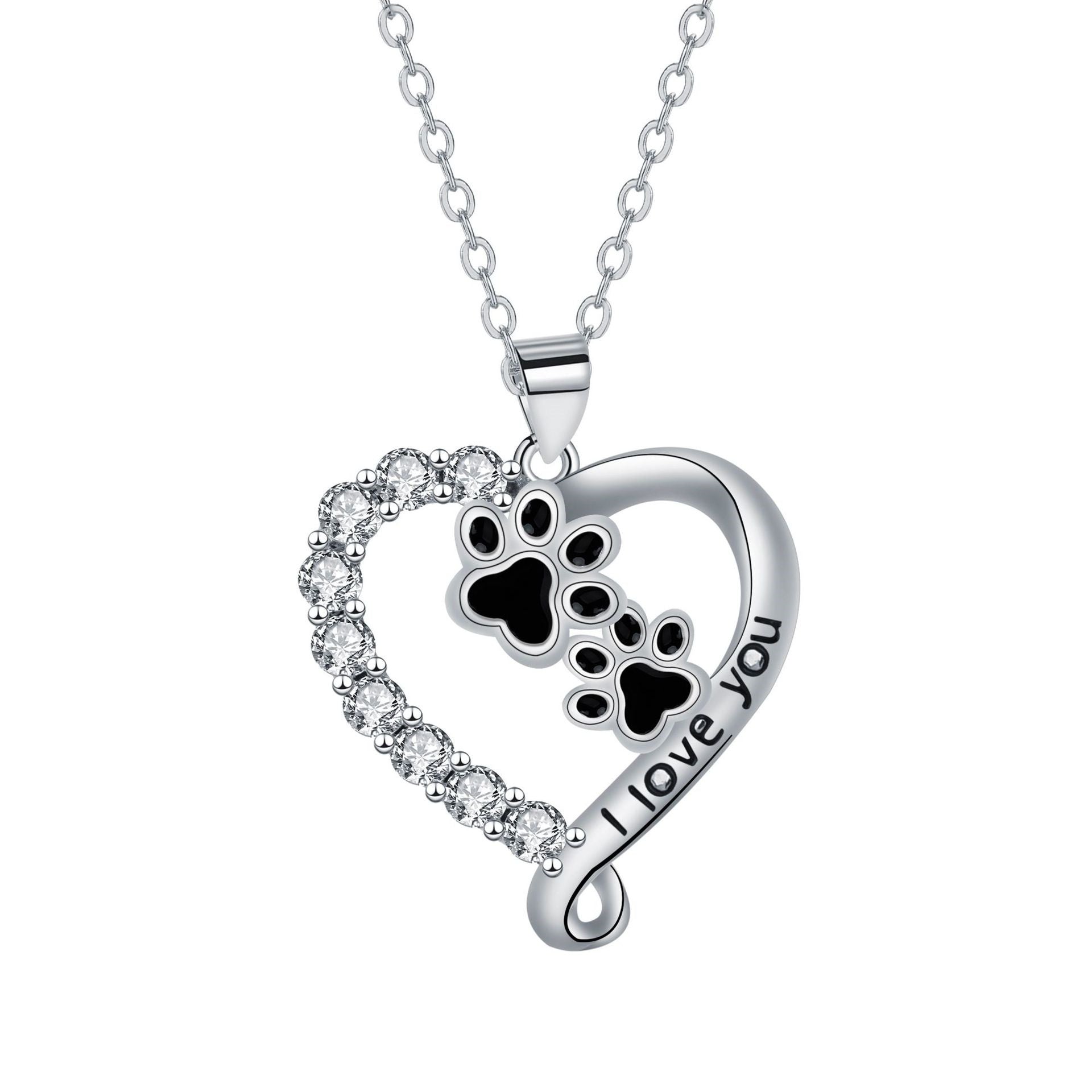 Collana con Pendente a Forma di Cuore e Zampa, immagine 3 - Emma e Gemma