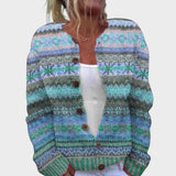 Rita | Cardigan con Motivo Jacquard