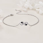 Bracciale con Ciondolo Simbolo Infinito e Impronta di Animale Domestico con Zirconia, immagine 3 - Emma e Gemma