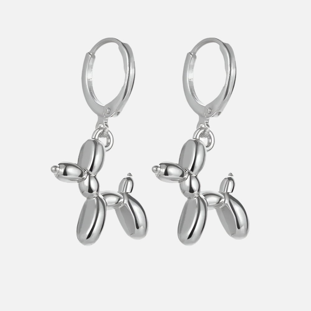 Orecchini Huggie in Oro con Charm Mini Cagnolino, immagine 3 - Emma e Gemma