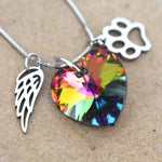 Collana Memoriale Arcobaleno con Pendente a Cuore, immagine 2 - Emma e Gemma