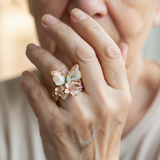 Anello Floreale Vintage Oro Brimhaven, immagine 4 - Emma e Gemma