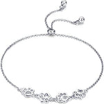 Bracciale in Argento Sterling con Stampa di Zampa – Misura Regolabile, immagine 22 - Emma e Gemma