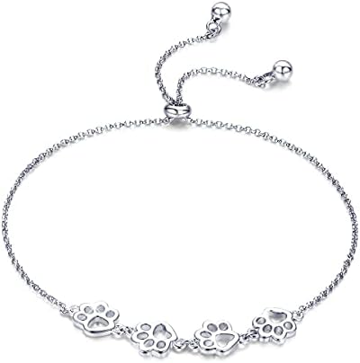 Bracciale in Argento Sterling con Stampa di Zampa – Misura Regolabile, immagine 22 - Emma e Gemma