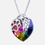Collana Memoriale Arcobaleno con Pendente a Cuore, immagine 3 - Emma e Gemma