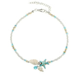 Bracciale alla Caviglia con Stelle e Conchiglie con Pietre Naturali, immagine 2 - Emma e Gemma
