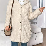 Valentina - Cappotto in Fleece con Cappuccio