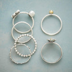 Anello Set Fiore Perla - Emma e Gemma