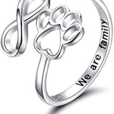 Anello Artigianale con Zampa e Cuore – Regolabile in Argento Sterling 925, immagine 14 - Emma e Gemma