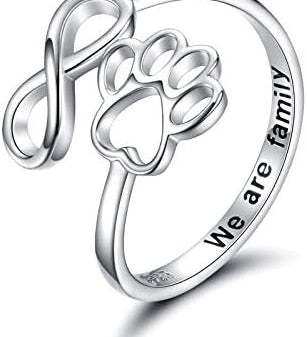 Anello Artigianale con Zampa e Cuore – Regolabile in Argento Sterling 925, immagine 14 - Emma e Gemma
