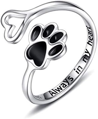 Anello Artigianale con Zampa e Cuore – Regolabile in Argento Sterling 925, immagine 13 - Emma e Gemma