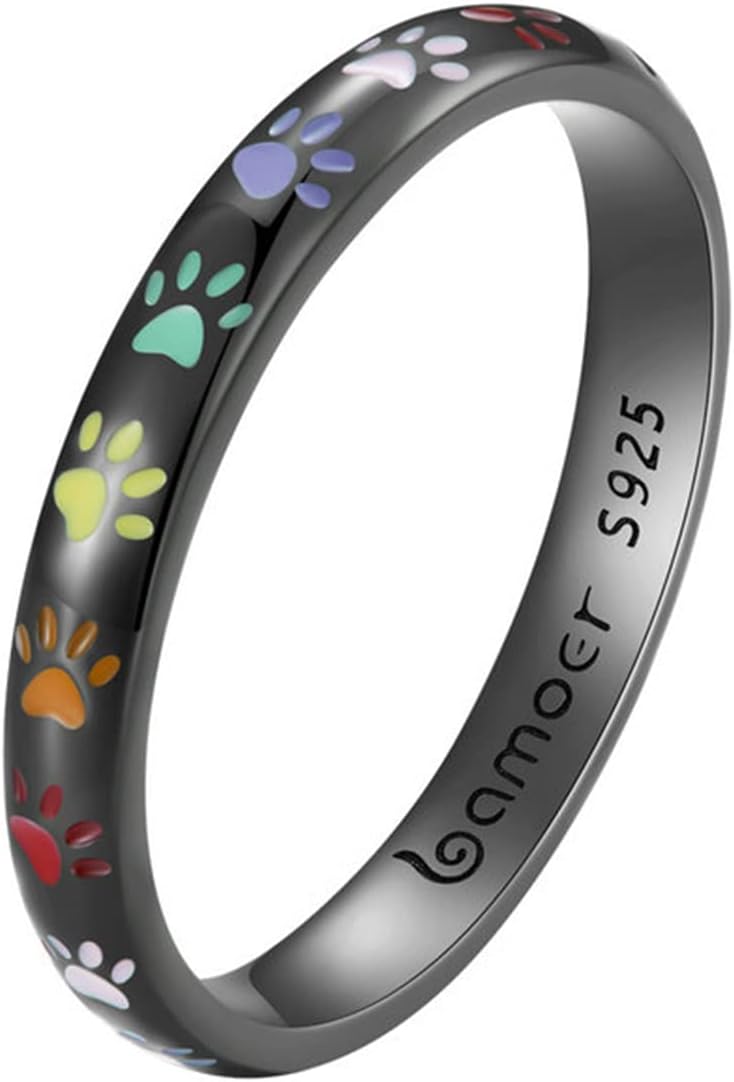 Anello in Argento Sterling con Design a Zampa, immagine 5 - Emma e Gemma