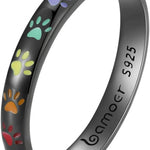 Anello in Argento Sterling con Design a Zampa, immagine 5 - Emma e Gemma