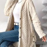 Valentina - Cappotto in Fleece con Cappuccio