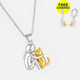 Collana con Pendente a Forma di Gatto con Orecchini in Omaggio – Offerta a Tempo Limitato, immagine 2 - Emma e Gemma