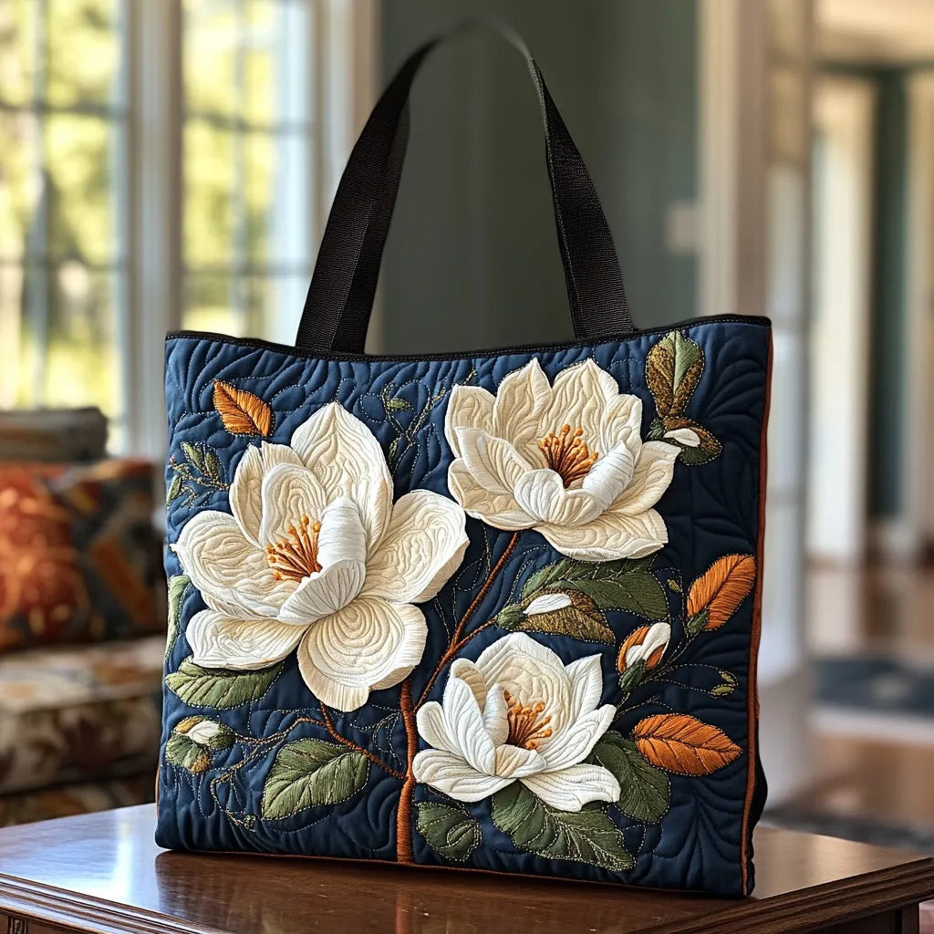 Borsa artigianale trapuntata Magnolia - Emma e Gemma