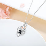 Collana Lucky Paw con Cuore, Osso & Infinito – Ciondolo “Sempre nel Mio Cuore”, immagine 3 - Emma e Gemma
