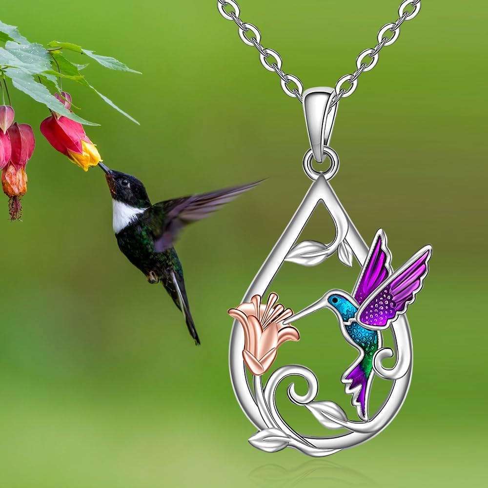 Bellissima Collana con Colibrì per Donne con Orecchini Bonus, immagine 2 - Emma e Gemma