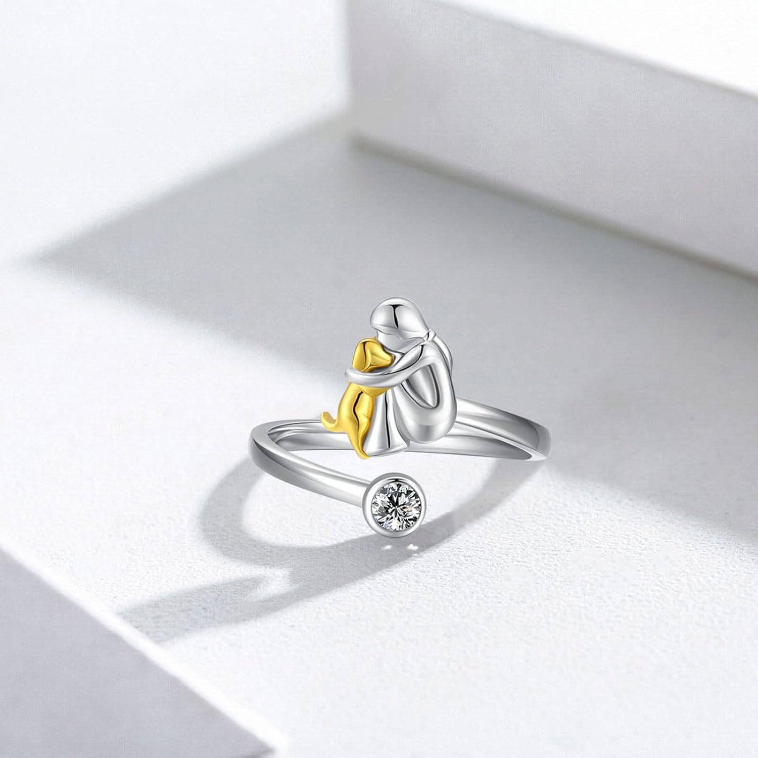 Anello in Argento Sterling 925 con Zirconia – Regolabile e Fatta a Mano, immagine 3 - Emma e Gemma