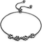 Bracciale in Argento Sterling con Stampa di Zampa – Misura Regolabile, immagine 8 - Emma e Gemma