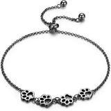 Bracciale in Argento Sterling con Stampa di Zampa – Misura Regolabile, immagine 8 - Emma e Gemma