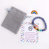 Braccialetto Memoriale Ponte Arcobaleno – Regalo con 7 Perle Chakra per la Perdita di un Animale, immagine 5 - Emma e Gemma