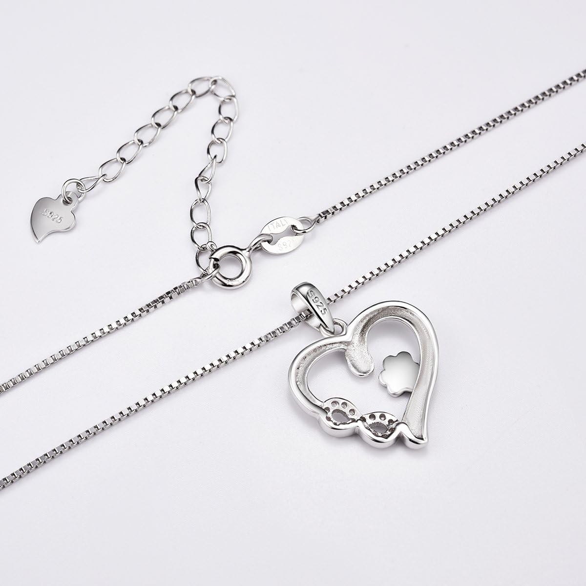 Collana con Zampa e Cuore con Charm dell'Infinito, immagine 4 - Emma e Gemma