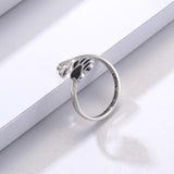 Anello Artigianale con Zampa e Cuore – Regolabile in Argento Sterling 925, immagine 11 - Emma e Gemma