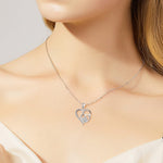 Collana in Argento Sterling con Zampa e Cuore in Zirconia, immagine 4 - Emma e Gemma