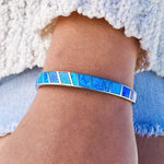 Bracciale in Opale Blu e Argento, immagine 3 - Emma e Gemma