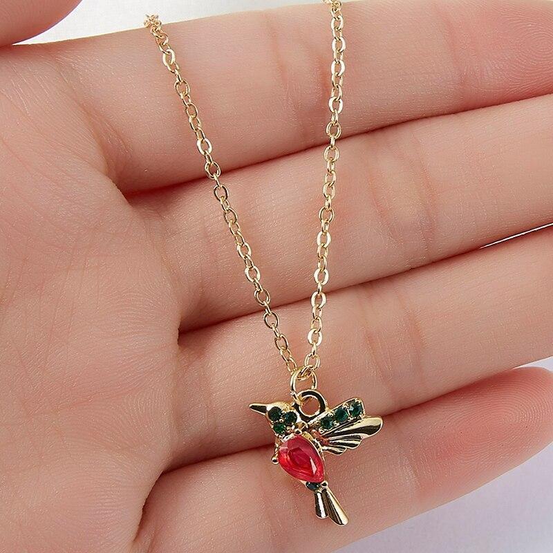 Collana Colibrì in Smalto e Zirconia, immagine 2 - Emma e Gemma