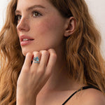 Anello a Cucchiaio in Argento Sterling con Turchese – Anello Vintage Boho con Libellula, immagine 6 - Emma e Gemma