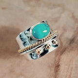 Anello a Banda Larga Turchese - Emma e Gemma