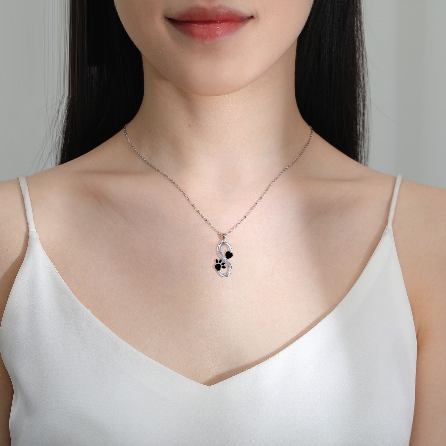 Collana Simbolo Infinito Cuori Orma, immagine 3 - Emma e Gemma