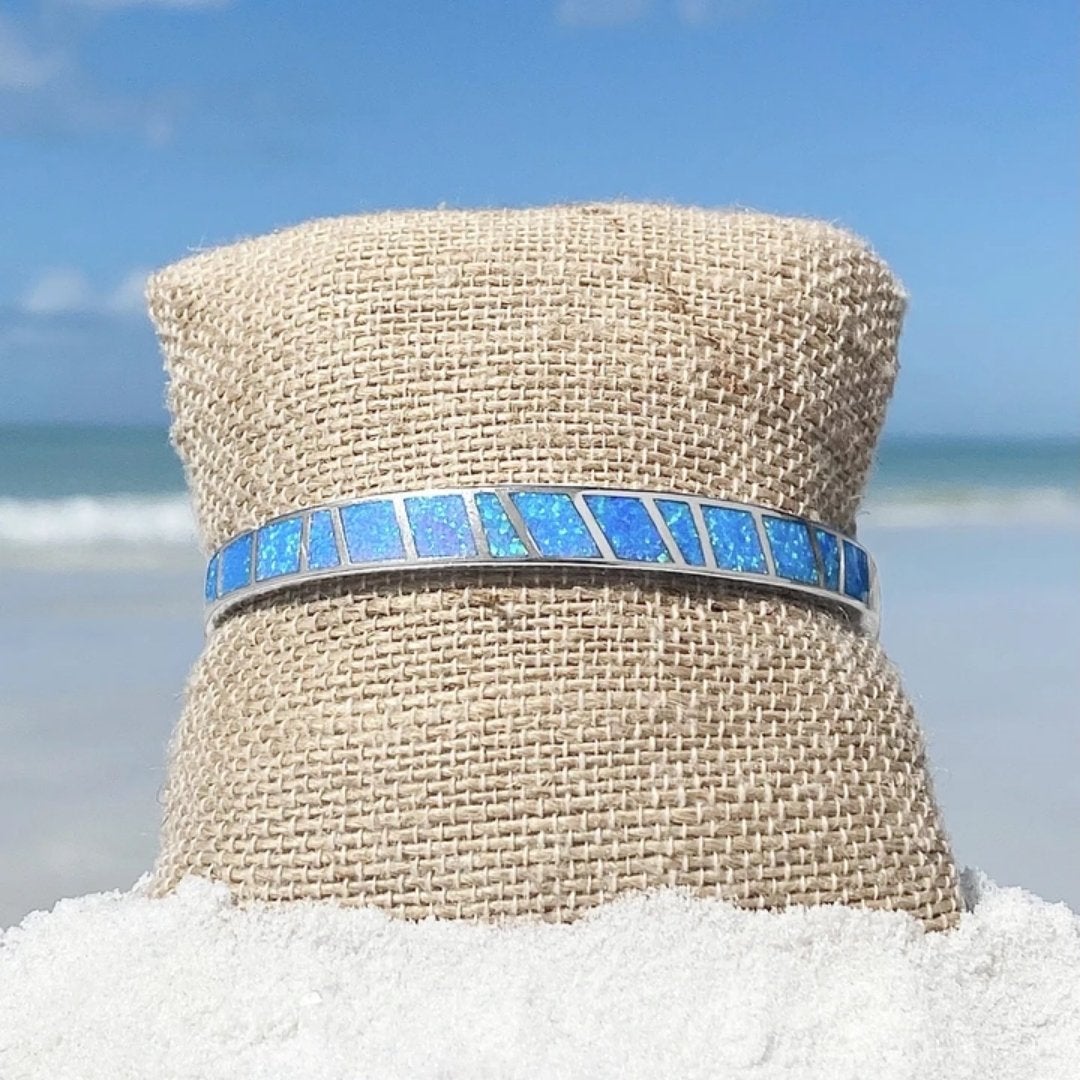 Bracciale in Opale Blu e Argento, immagine 4 - Emma e Gemma