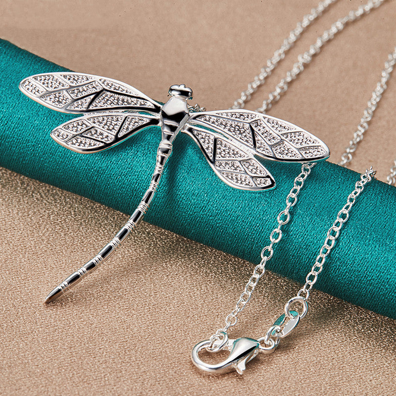 Collana con Libellula in Argento Sterling – Simbolo di Grazia e Trasformazione - Emma e Gemma